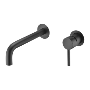 Grifo monomando empotrado lavabo etna negro mate imex